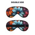 thumbnail image 2 of Salouo Colorful Blooming Flowers Pattern Sleep Mask,Sleep Eye Mask & Blindfold Eye Sleep Shade Cover with Elastic Strap Soft Eye Cover Eyeshade for Night Sleeping Travel & Nap, 2 of 7