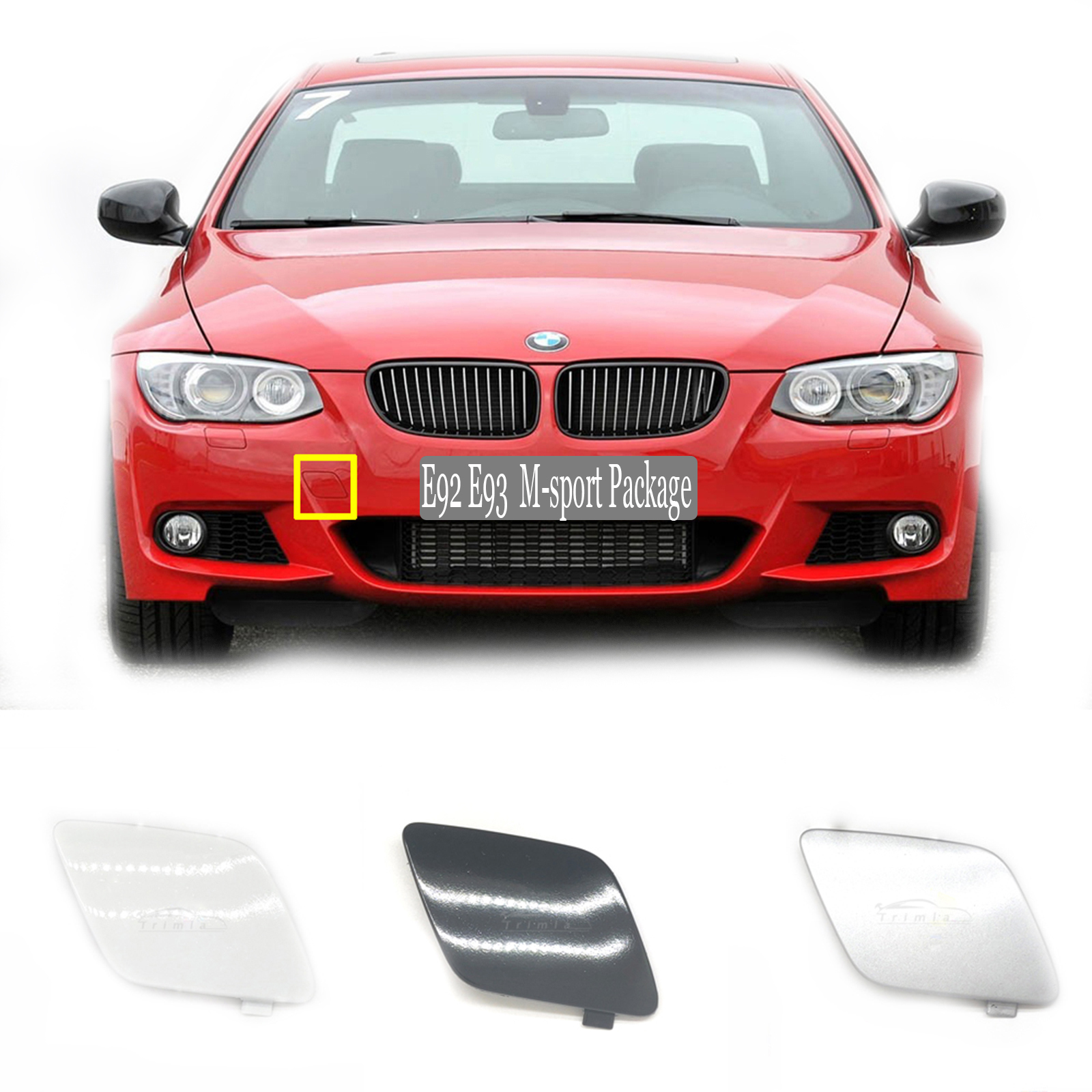 Trimla Front Tow Cover for 1013 BMW 3 series 2door M Sport 318i 320ix
