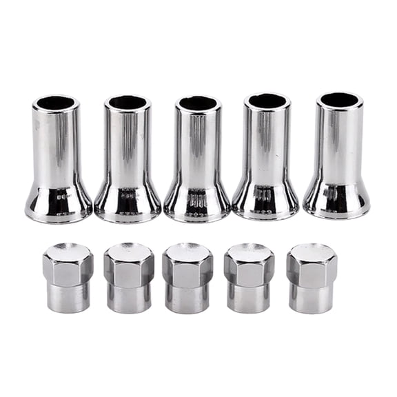 2 Sets Valve Stem Sleeves and Caps Dress Up Kit for Car and Truck Tire Valve Stem Replacement