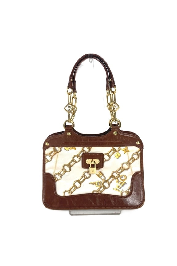 Pre-Owned LOUIS VUITTON M95157 Monogram Charm Hippo Bag Handbag Tote Shoulder Vinyl Leather...