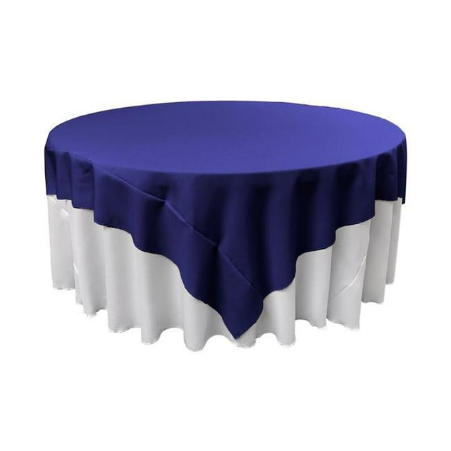 TCpop90x90-RoyalP50 Polyester Poplin Square Tablecloth, Royal - 90 x 90 in.