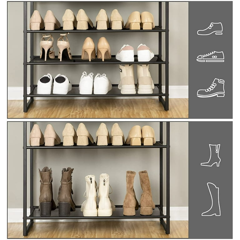 HOOBRO 8-Tier Shoe Rack, Large Capacity Shoe Shelf, Stable and