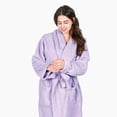 thumbnail image 4 of Tirrinia Women's Plush Soft Robe, Fluffy, Warm, and Fleece Sherpa Shaggy Bathrobe for Ultimate Comfort, Machine Washable, Medium Size, Purple, 4 of 7