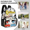 thumbnail image 4 of The Cuphead Show Clear Backpack Heavy Duty Transparent Bag See Through Bookbag for School, Work, Sport, College, Travel, 4 of 7