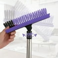 Swivel Grout Brush with 57.8" Long Handle and 120°Rotatable Floor Scrub Brush