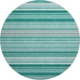 thumbnail image 2 of Addison Rugs Mayfield Washable Transitional Stripes Aqua Round Rug, 8' x 8', 2 of 5
