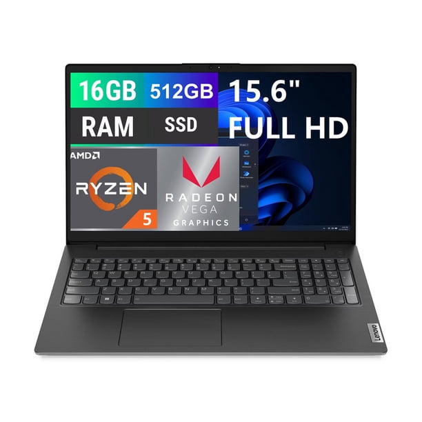 Laptop Lenovo V15 AMD Ryzen 5 16GB 512GB SSD | Walmart en línea