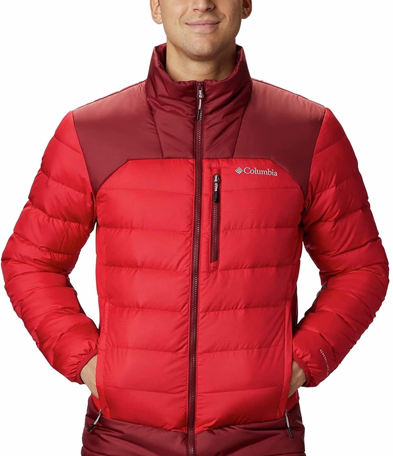 Columbia Mens Autumn Park Down Jacket Mountain Red/Red Columbia Mens Autumn Park Down Jacket Mountain Red/Red