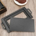 thumbnail image 4 of Smokeless Portable BBQ Grill Korean Japanese Charcoal BBQ Oven Barbecue Grill Household Outdoor Non-Stick BBQ Oven A,1 * BBQ Oven,Black, 4 of 7
