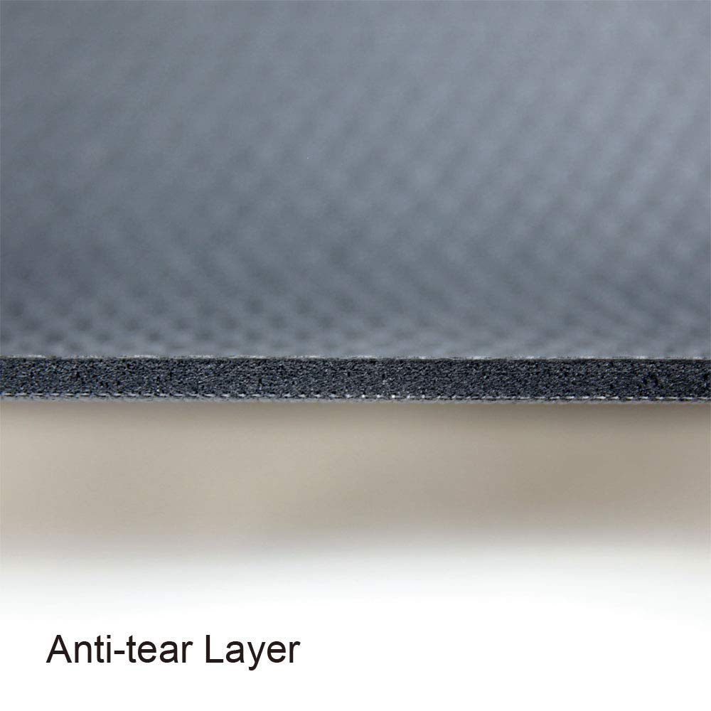 RevTime Large Exercise Mat 6 x 4 feet, 1/4" Thickness, Thick & High Density Gym Mat, Black