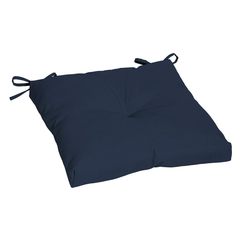 Better Homes & Gardens Solid Navy Blue 19 x 18 in. Outdoor Seat Pad