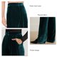 thumbnail image 5 of Pantalones casuales con bolsillos, pantalones anchos para mujer, pantalones anchos de cintura alta, pantalones casuales para mujer, diseño de clase mundial, 5 of 6