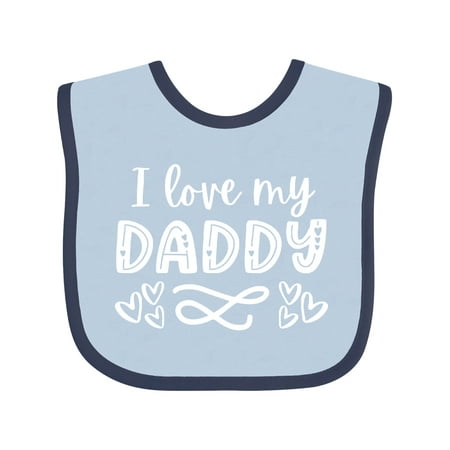 

Inktastic I Love My Daddy with Hearts Boys or Girls Baby Bib