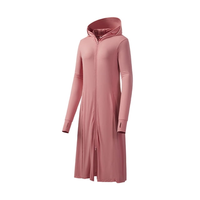 Fjuchai Veste de Protection Solaire UV à Manches Longues UPF 50+ pour Femmes avec Capuche Zippée et Poches