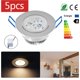 thumbnail image 5 of Matsuzay Foco de luz de techo LED regulable de 3 * 1W Foco empotrable Blanco cálido 220V Iluminación y accesorios Matsuzay HA024085-00, 5 of 6