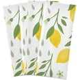 Coolnut Lemon Kitchen Dish Towel Set of 4, Soft Absorbent Drying