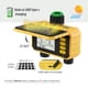thumbnail image 5 of Naiovety Temporizador de riego solar con interfaz de carga USB para temporizadores de agua de jardín si se detecta lluvia Jardín y Patio, 5 of 6