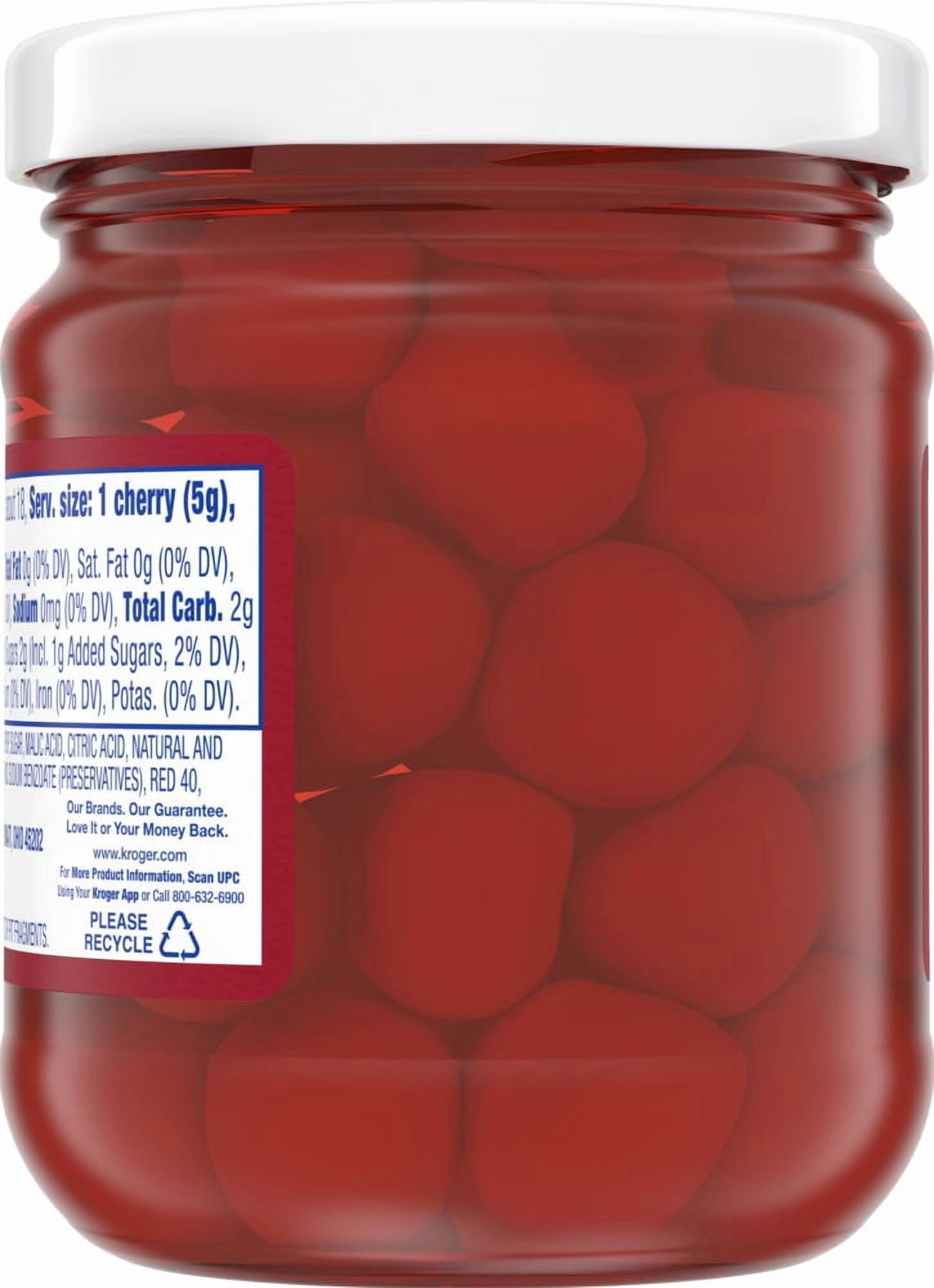 Kroger Maraschino Cherries 6 oz - 5 Pack