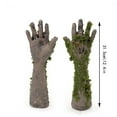 thumbnail image 3 of Halloween Decoration, Realistic Mossy Broken Hands, Flexible Zombie Arms Prop for Indoor Outdoor Haunted House, Yard Party, Creepy Halloween Decoration Horror Display, 3 of 5