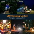 thumbnail image 7 of LED Camping Lantern Rechargeable,5 Light Modes 4800mAh Power Bank,Solar Lamp Lantern for Equipment Charging,Life Saving,Camping,Hiking,Fishing,Shelters, 7 of 7