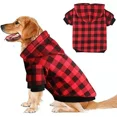 thumbnail image 1 of Suéter Con Capucha Para Perros Gatos Con Ropa A Cuadros, 1 of 6