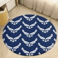 thumbnail image 6 of United States Air Force Logo, White Graphic Round Carpet Circle Rug Outdoor Patio Area Rug Washable Large Area Rugs Hallway Room Decor Fitness Mats, 6 of 8