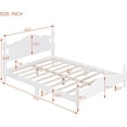 thumbnail image 2 of Platform Bed Frame Full Size, Retro Wooden Slat Support Bed with 550 lbs Load Capacity, No Box Spring Needed, Easy Assembly Rustic Bedroom Furniture (Multiple Sizes Available), 2 of 9