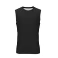 thumbnail image 5 of Aursykel Ribbed Tank for Mens Crewneck Sleeveless Shirts Solid Color Workout Gym Muscle Lightweight Tshirts, 5 of 7