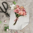 thumbnail image 3 of UPOUART 10 Sheets Floral Paper Material White Waterproof for Artists Crafters Crafting Decorative Use, 3 of 8