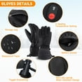 thumbnail image 5 of SUN WILL Upgraded Heated Gloves for Men & Women - Rechargeable, Touchscreen, Waterproof - Winter Warmth for Skiing, Cycling, Outdoor Activities, 5 of 8