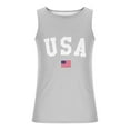 thumbnail image 3 of UVEASISHA American Flag Tank Top Men Beach,4th of July Shirts for Men USA Flag Tank Top 1776 Patriotic T-Shirts 2025 Sleeveless Gym Workout Graphic Tee Shirt Gray, 3 of 3