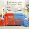 thumbnail image 2 of Heated Blanket with Wireless LCD Controller, 84" x 90" Queen Size Waffle Electric Blankets, Machine Washable Heated Blanket , ETL Certified, Gray, 2 of 8