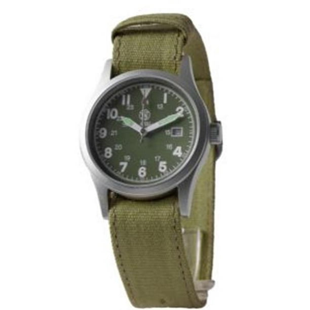 CampCo SWW-1464-OD Montre Militaire - Olive Terne