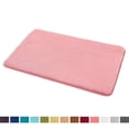 thumbnail image 2 of 1 Small Clara Clark Bath Mat Bathroom Rug - Absorbent Memory Foam Bath Rugs - Non-Slip, Thick, Cozy Velvet Feel Microfiber Bathrug, Plush Shower, Toilet- Floor Bathmats Carpet - Pink - 17"x24", 2 of 4