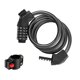 thumbnail image 2 of Cable de bloqueo de bicicleta Sharpla a prueba de herrumbre sin llave multipropósito 5 contraseña Negro candados para bicicletas, 2 of 6