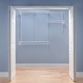 thumbnail image 4 of Closetmaid 4' - 6' Adjustable Steel ShelfTrack Closet Organizing Kit, White, 4 of 7