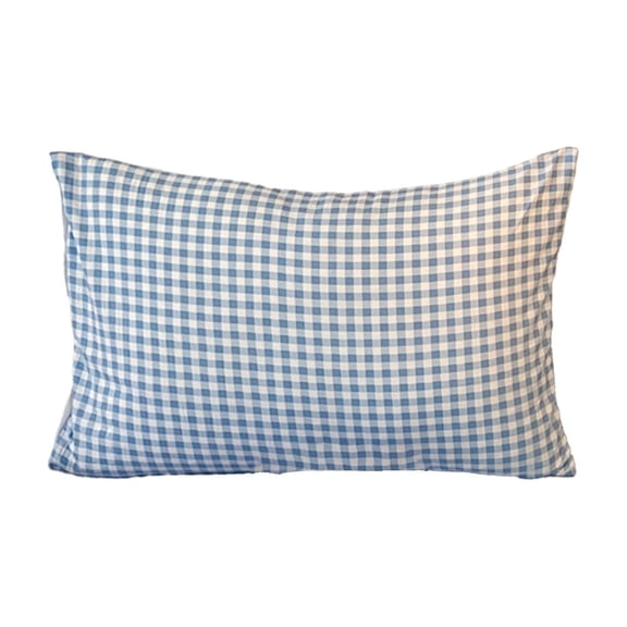 Dvumao Home Decor, Plaid-Patterned Home Pillowcase Skines-Friendly Breathable Singles Pillowcase For Adults Extra-Large Size Suitable For Bedroom Bedding