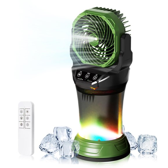 Ventilador portátil Daonlc 30000mAh 2L con nebulización RGB de 4 velocidades