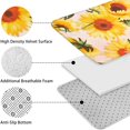 thumbnail image 5 of Pink Sunflower Daisy Pattern Bathroom Rugs Sets 3 Piece,Toilet Cover Set,Absorbent Non Slip Bathroom Mats Sets with U-Shaped Contour Rug Toilet Rug Set, 5 of 5