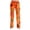 Orange, variant on Womens Halloween Lounge Pants Loose Fit Sleep Pajama Bottoms Full Length Straight Leg Easy Wear Design Elastic Waist No Drawstring Comfy Home Bottoms Black L