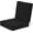 Black, variant on Outdoor Deep Seat Patio Cushions, 24 x 24 Waterproof & 3-Year Fade Resistant Outdoor Cushions with Removable Covers,Ties and Handle for Chair, Sofa, Couch, Black