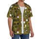 thumbnail image 2 of Fotbe Gnomes Playing in the Garden Camisa Estampada de Manga Corta para Hombre, Casual de Verano, Estilo Playero, Sin Arrugas-4X-Large, 2 of 5