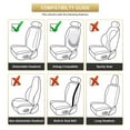thumbnail image 5 of 9PCS Universal Car Seat Covers Full Set Protector Cushion Front Rear 3D Butterfly Embroidery Pattern, Red, 5 of 10