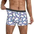 thumbnail image 2 of Kdxio Men's Boxer Briefs with Cute White Rabbit Print - Comfortable and Breathable Underwear for Everyday Wear, 2 of 7