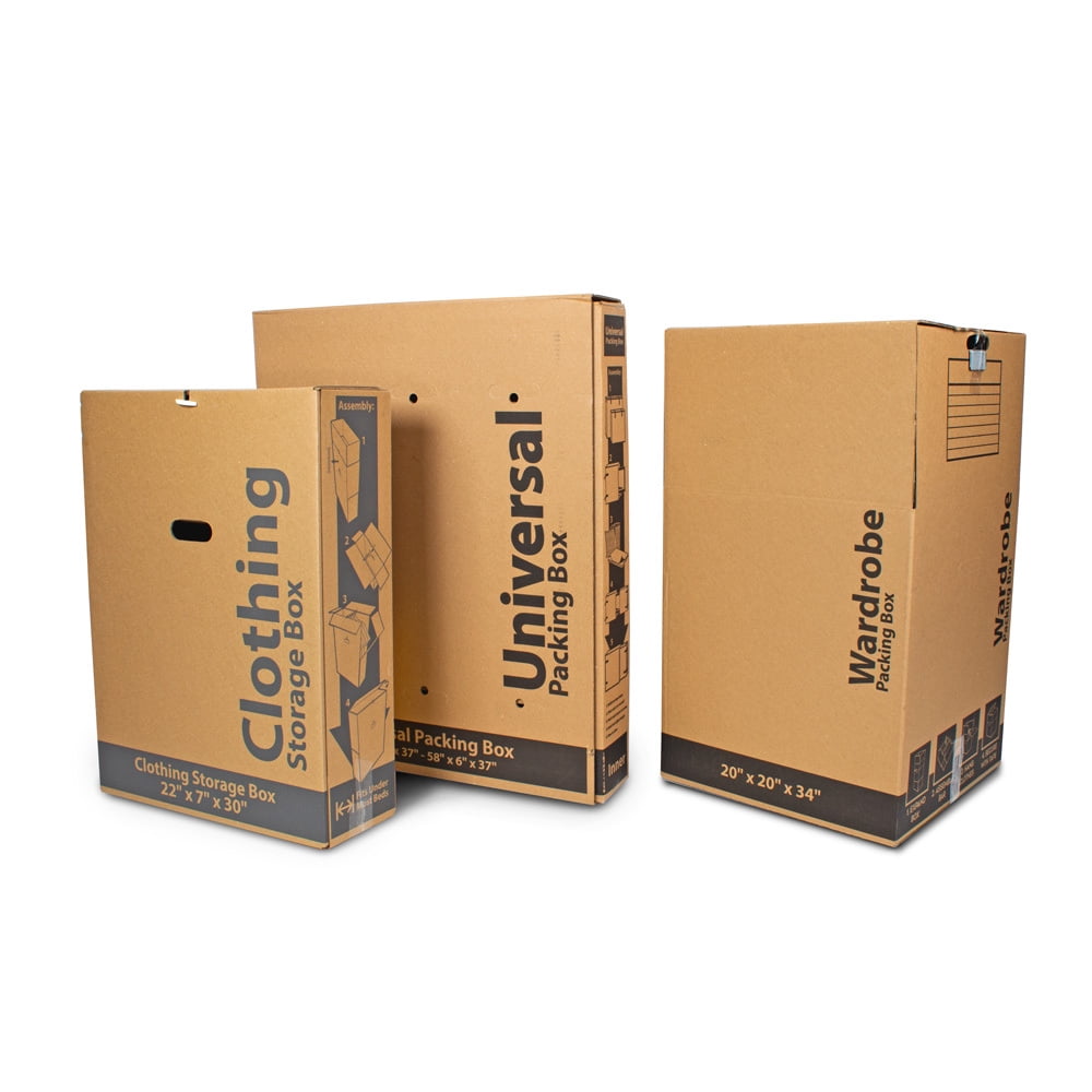 Pen + Gear Wardrobe Box, Kraft Moving and Storage Box, 20 in