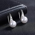 thumbnail image 3 of Pearl Earrings for Women,925 Sterling Silver Hook Earrings, 3 of 5