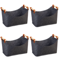 thumbnail image 1 of Cesta Fieltro 45 X 32 40 Cm Plegable 57 L para Chimenea Y Estufa, 1 of 2