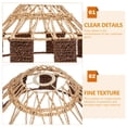 thumbnail image 5 of HINTRMENT 1Pcs Multi Color Iron Paper String Round Lampshade for Bedroom 30x17cm, 5 of 5
