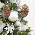 thumbnail image 6 of Christmas Decorations and Gift Package Combination Christmas Tree Pendant Set 9cm Plastic Ornaments 8pcs Shiny and Christmas for Festive Holiday Decor/ Christmas Tree Pine Cone Ornaments Brown A, 6 of 7