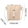 thumbnail image 2 of JeashCHAT Crossbody Bag for Women , Trendy Casual Crossbody Purse, Zipper Pocket, Small Women's Shoulder Sling Handbag Cell Phone Purse, Gift for Girlfriend Mother Wife Daughter (Beige), 2 of 7